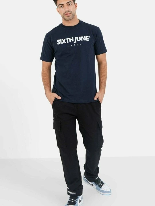 Zdjęcie produktu T-shirt z nadrukiem Sixth June granatowy