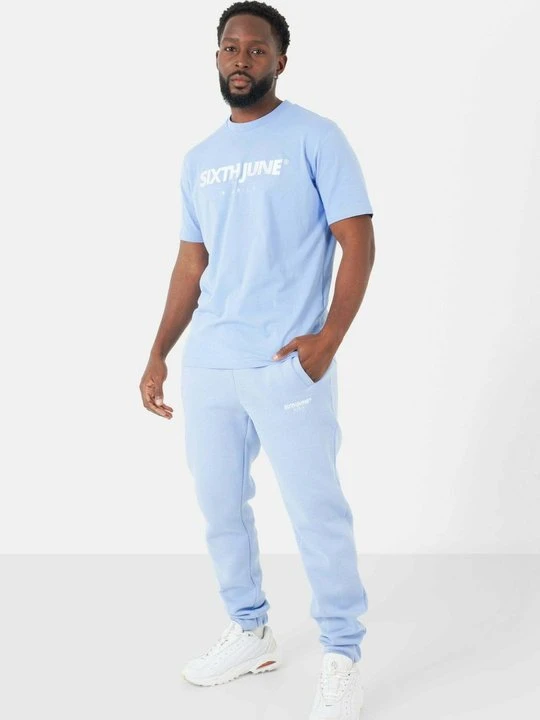 Zdjęcie produktu T-shirt z nadrukiem Sixth June jasnoniebieski
