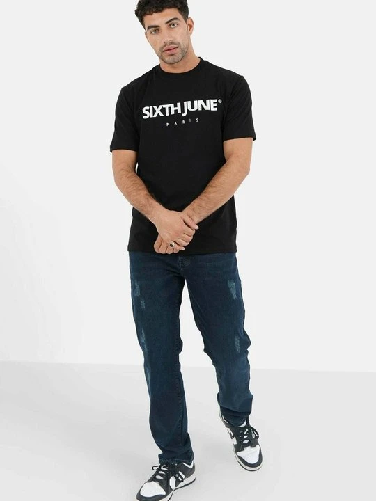 Zdjęcie produktu T-shirt z nadrukiem Sixth June czarny