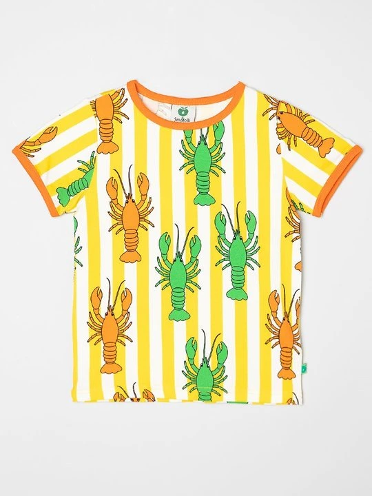 Zdjęcie produktu T-shirt z nadrukiem Småfolk żółty