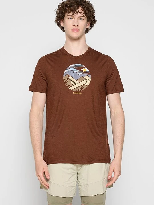 Zdjęcie produktu T-shirt z nadrukiem SmartWool brązowy