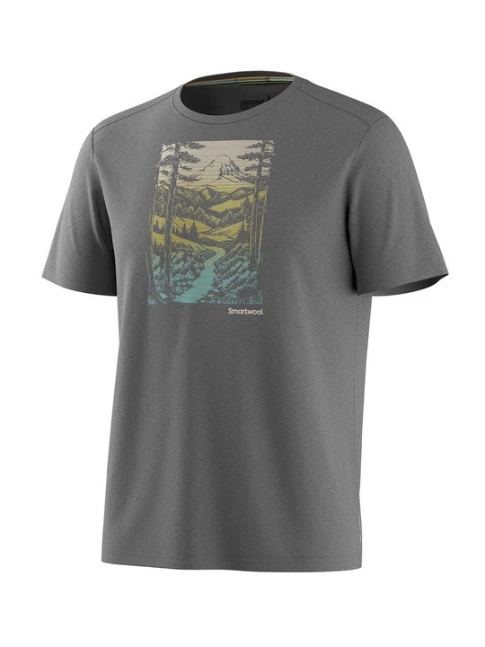 Zdjęcie produktu T-shirt z nadrukiem SmartWool jasnoszary