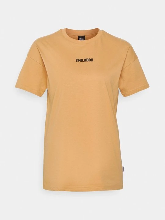 Zdjęcie produktu T-shirt z nadrukiem Smilodox brąz