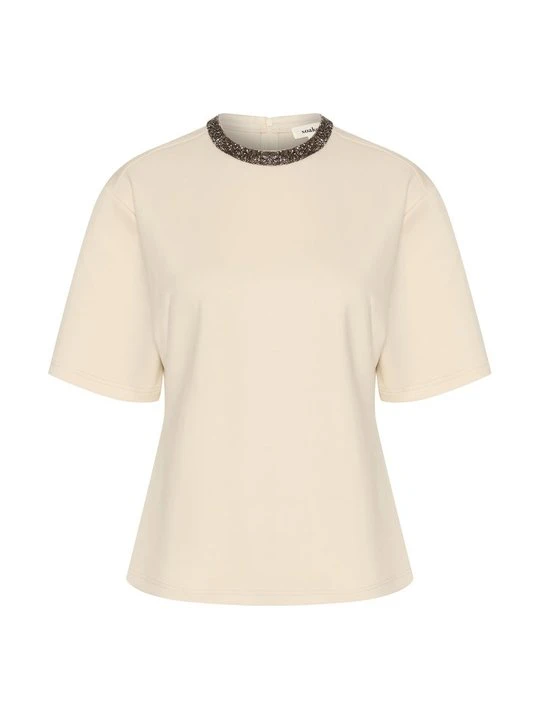 Zdjęcie produktu T-shirt z nadrukiem Soaked in Luxury mleczny