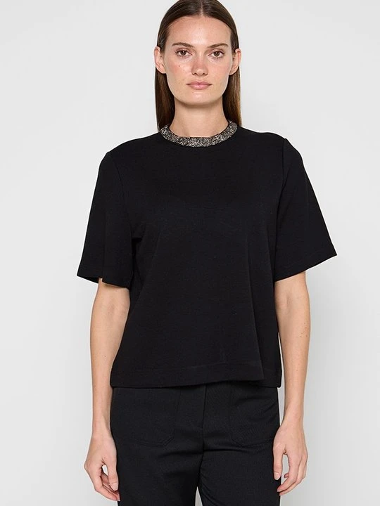 Zdjęcie produktu T-shirt z nadrukiem Soaked in Luxury czarny