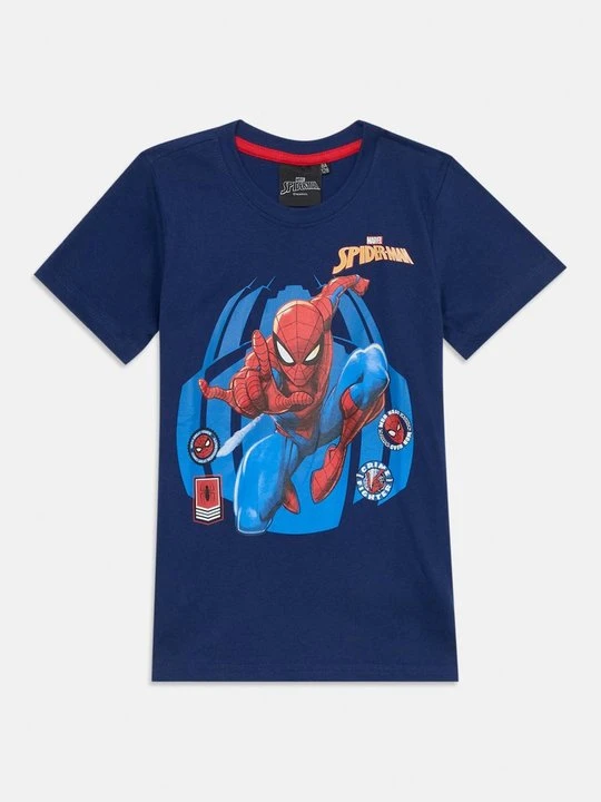 Zdjęcie produktu T-shirt z nadrukiem Spiderman granatowy