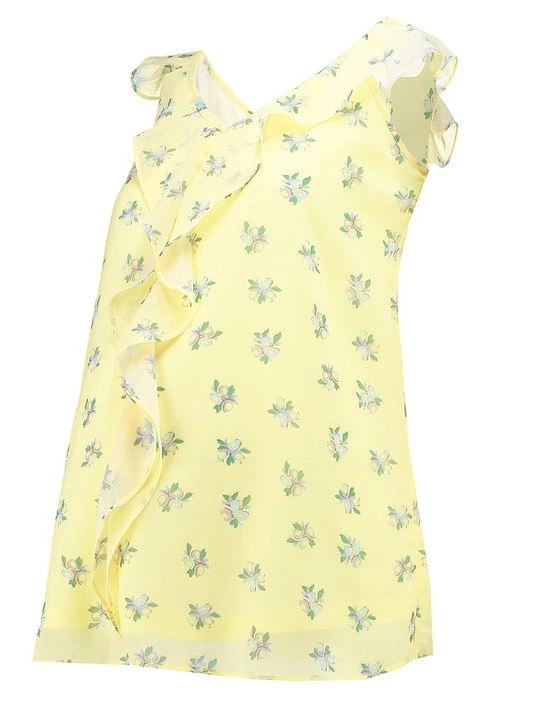 Zdjęcie produktu T-shirt z nadrukiem Spring Maternity żółty