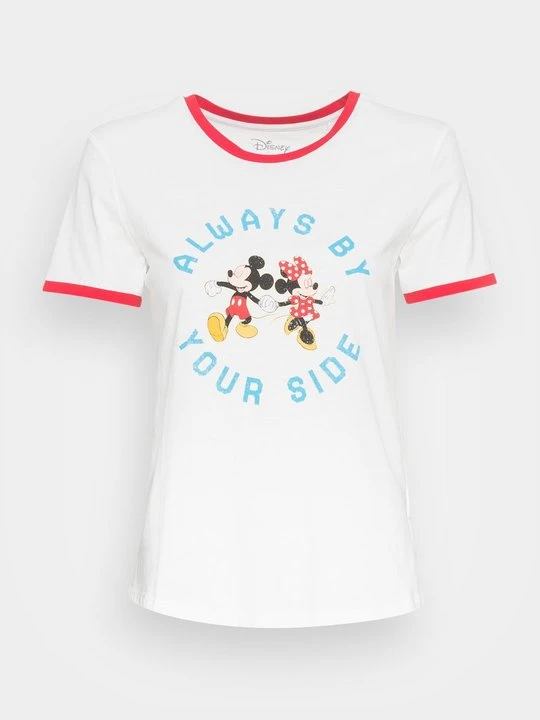 Zdjęcie produktu T-shirt z nadrukiem Springfield biały