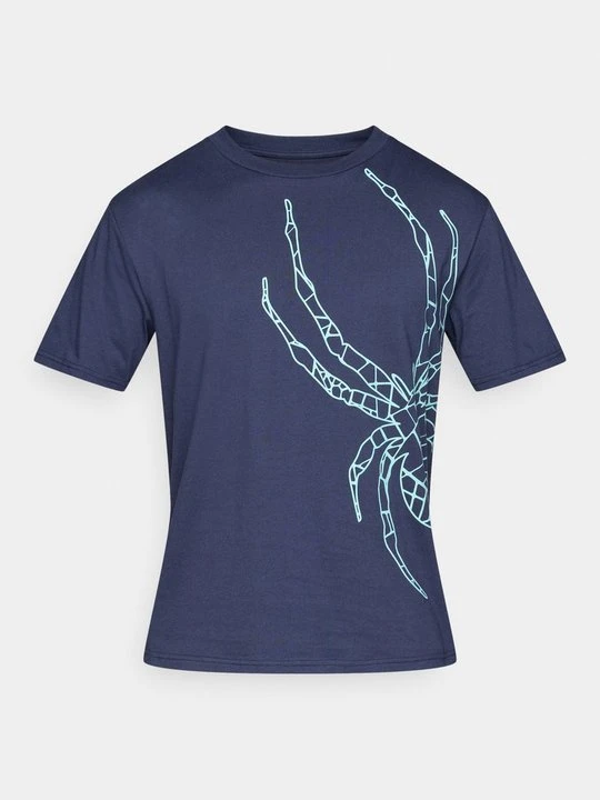 Zdjęcie produktu T-shirt z nadrukiem Spyder niebieski