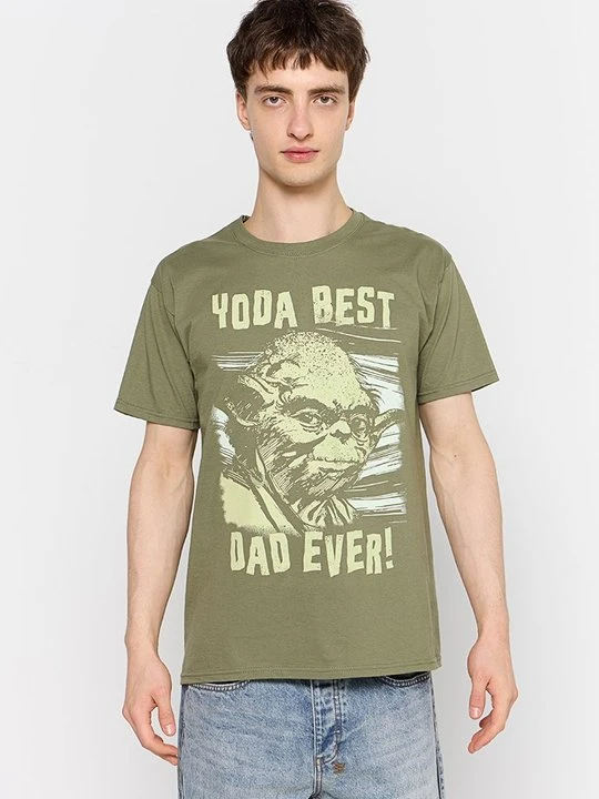 Zdjęcie produktu T-shirt z nadrukiem Star Wars oliwkowy