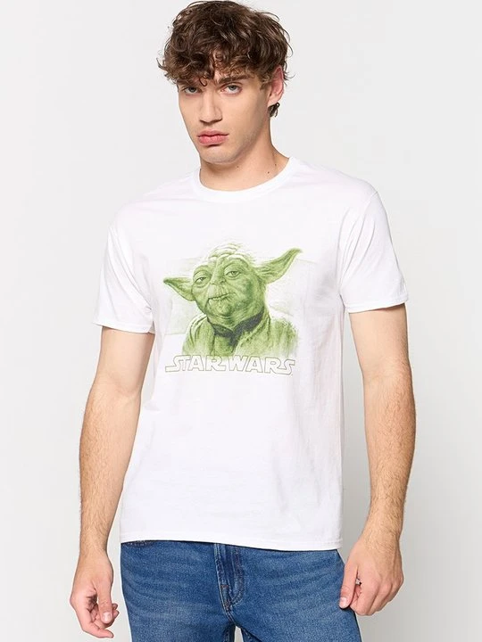 Zdjęcie produktu T-shirt z nadrukiem Star Wars biały