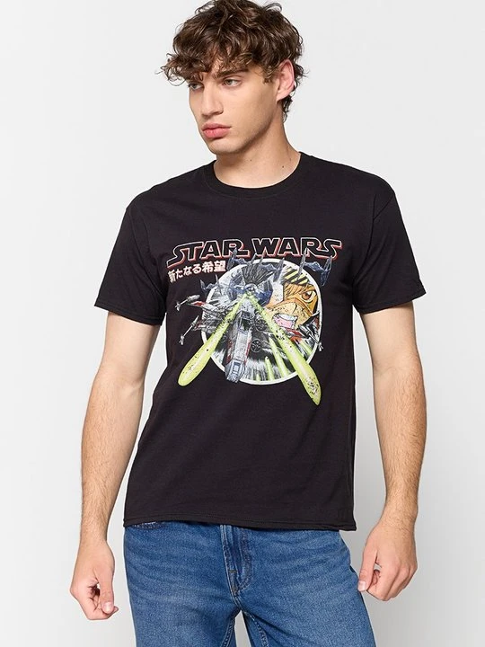 Zdjęcie produktu T-shirt z nadrukiem Star Wars czarny
