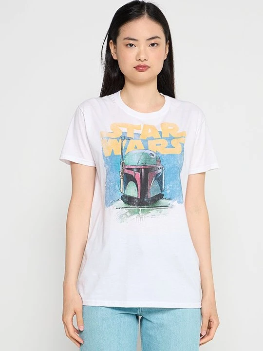 Zdjęcie produktu T-shirt z nadrukiem Star Wars biały