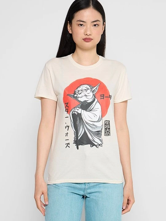 Zdjęcie produktu T-shirt z nadrukiem Star Wars beżowy