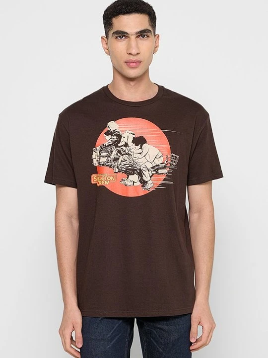 Zdjęcie produktu T-shirt z nadrukiem Star Wars brązowy