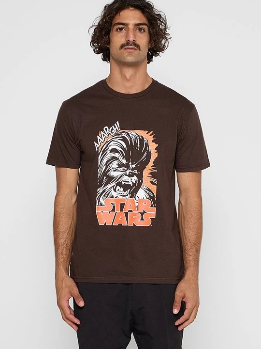 Zdjęcie produktu T-shirt z nadrukiem Star Wars brązowy