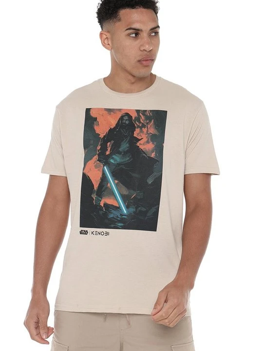 Zdjęcie produktu T-shirt z nadrukiem Star Wars beżowy