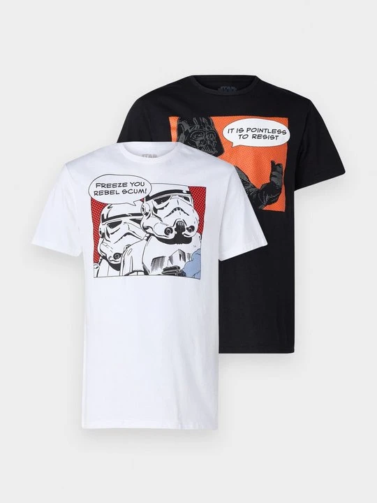 Zdjęcie produktu T-shirt z nadrukiem Star Wars biały