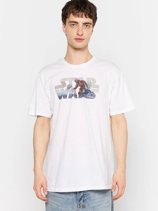 Zdjęcie produktu T-shirt z nadrukiem Star Wars biały