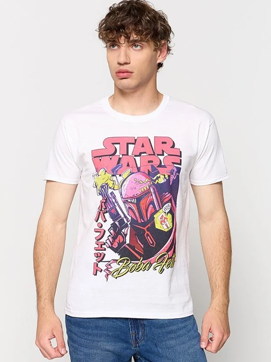 Zdjęcie produktu T-shirt z nadrukiem Star Wars biały