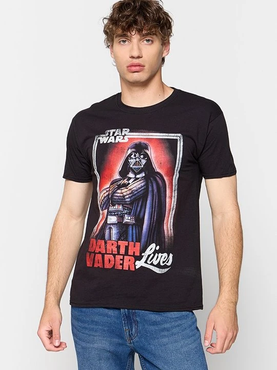 Zdjęcie produktu T-shirt z nadrukiem Star Wars czarny