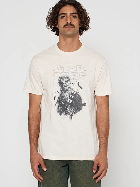 Zdjęcie produktu T-shirt z nadrukiem Star Wars beżowy