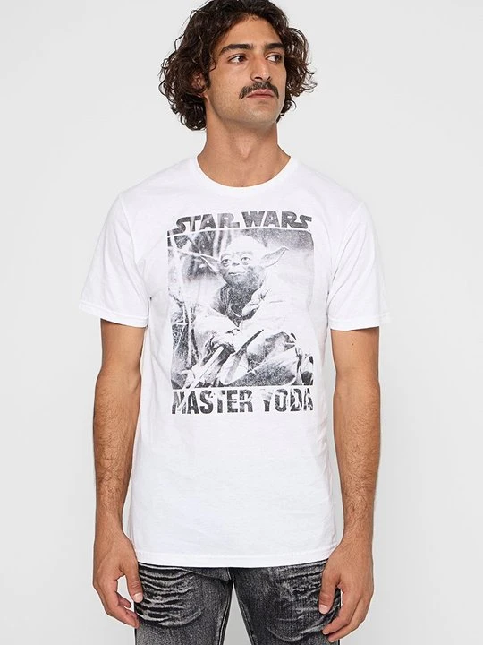Zdjęcie produktu T-shirt z nadrukiem Star Wars biały