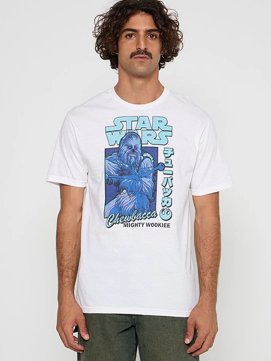 Zdjęcie produktu T-shirt z nadrukiem Star Wars biały