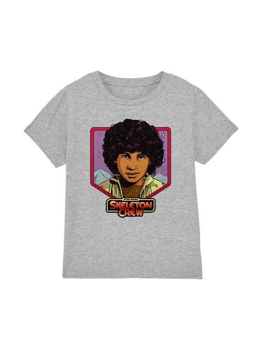 Zdjęcie produktu T-shirt z nadrukiem Star Wars szary melanż