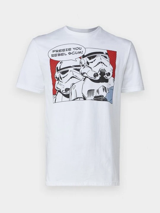Zdjęcie produktu T-shirt z nadrukiem Star Wars biały