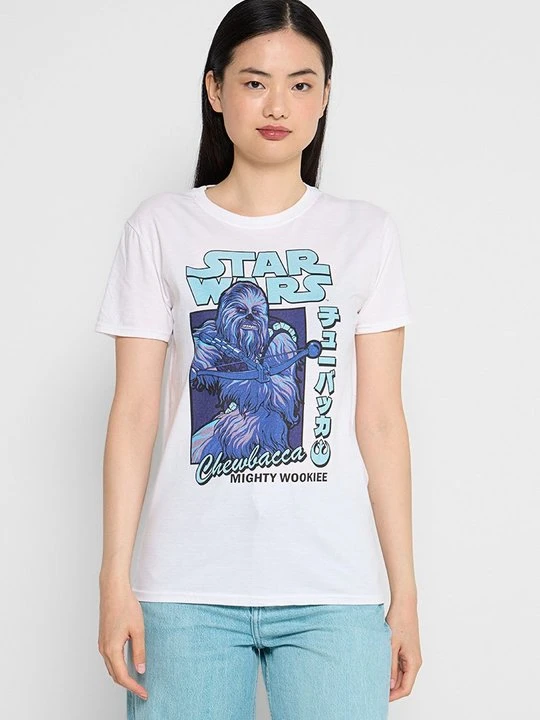 Zdjęcie produktu T-shirt z nadrukiem Star Wars biały