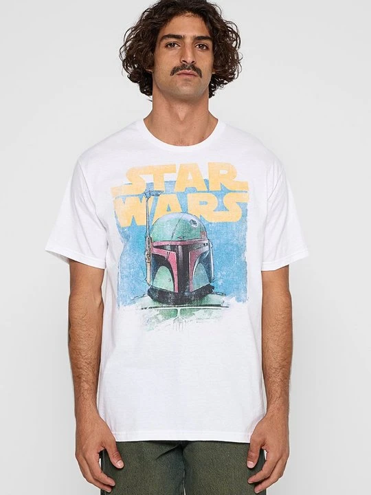 Zdjęcie produktu T-shirt z nadrukiem Star Wars biały