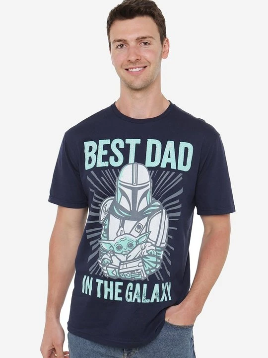 Zdjęcie produktu T-shirt z nadrukiem Star Wars granatowy
