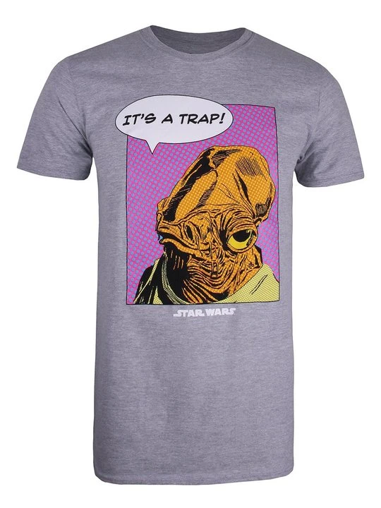 Zdjęcie produktu T-shirt z nadrukiem Star Wars szary