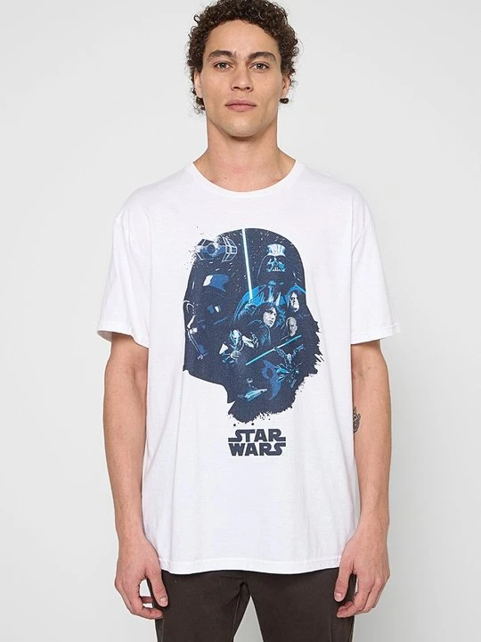 Zdjęcie produktu T-shirt z nadrukiem Star Wars biały