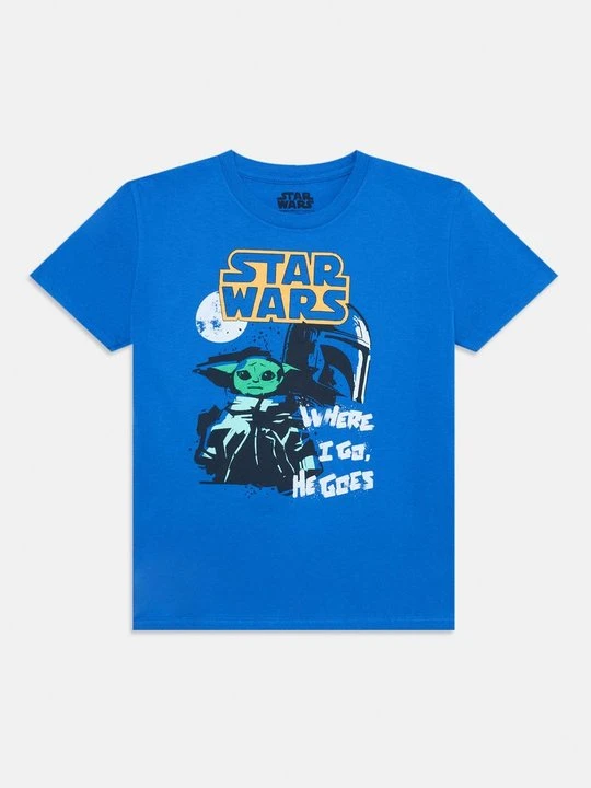 Zdjęcie produktu T-shirt z nadrukiem Star Wars błękit królewski