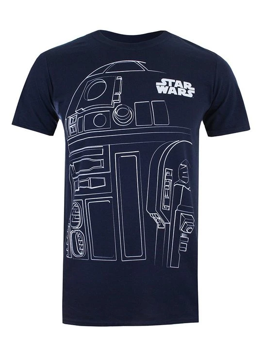 Zdjęcie produktu T-shirt z nadrukiem Star Wars granatowy
