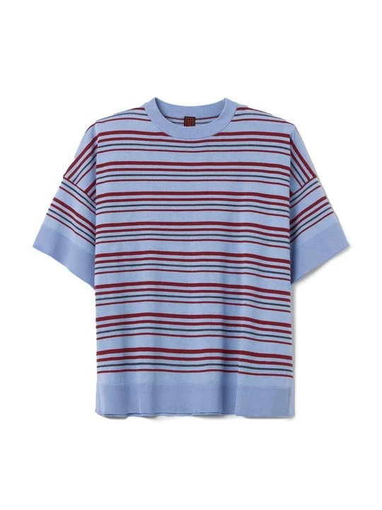 Zdjęcie produktu T-shirt z nadrukiem Stefanel niebieski