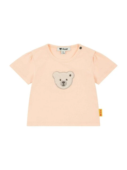 Zdjęcie produktu T-shirt z nadrukiem Steiff jasnoróżowy