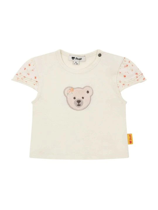 Zdjęcie produktu T-shirt z nadrukiem Steiff mleczny