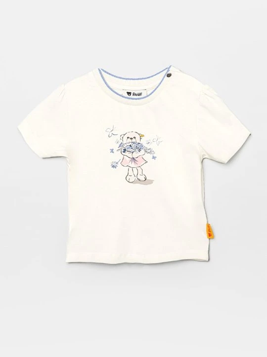 Zdjęcie produktu T-shirt z nadrukiem Steiff mleczny