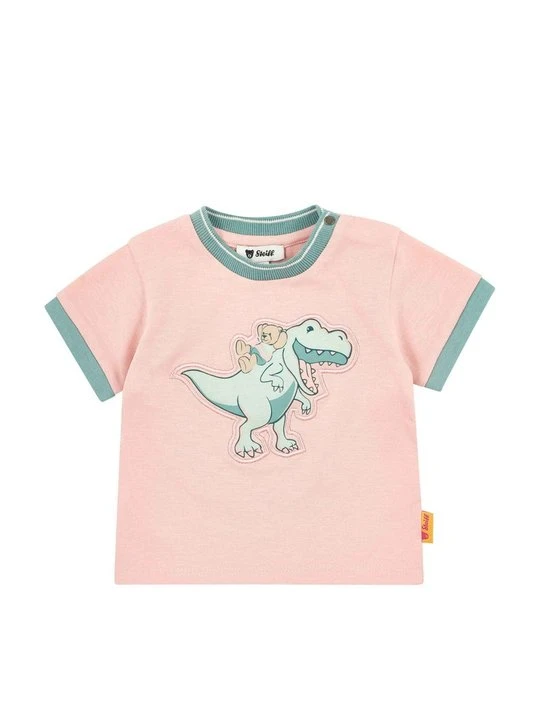 Zdjęcie produktu T-shirt z nadrukiem Steiff jasnoróżowy
