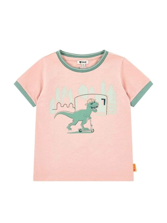 Zdjęcie produktu T-shirt z nadrukiem Steiff jasnoróżowy