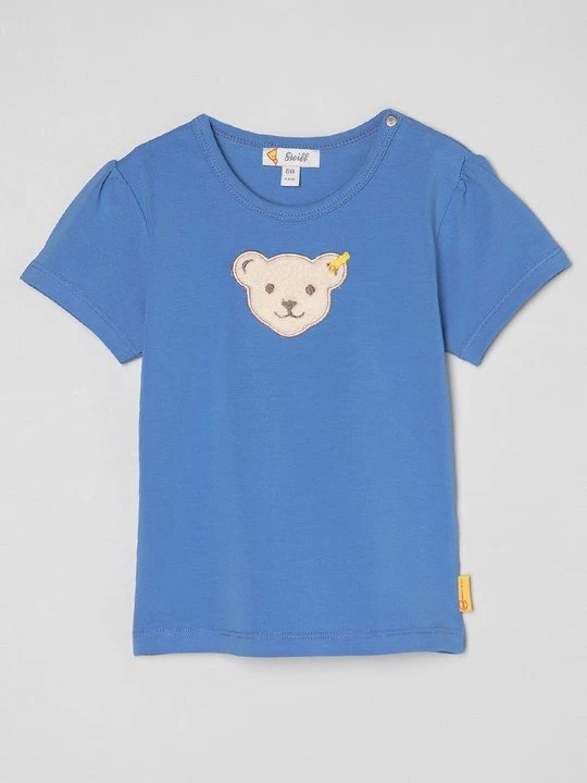 Zdjęcie produktu T-shirt z nadrukiem Steiff ciemnoniebieski