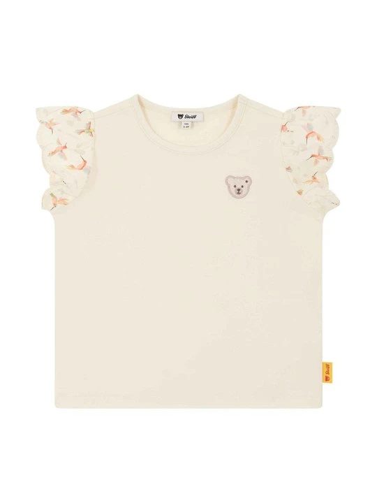 Zdjęcie produktu T-shirt z nadrukiem Steiff beżowy