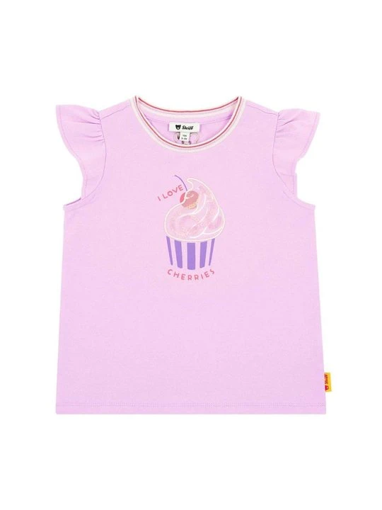 Zdjęcie produktu T-shirt z nadrukiem Steiff fioletowy