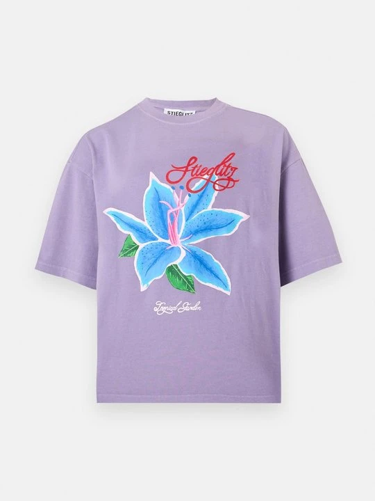 Zdjęcie produktu T-shirt z nadrukiem Stieglitz fioletowy