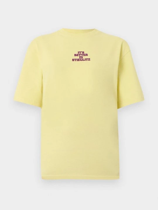 Zdjęcie produktu T-shirt z nadrukiem Stieglitz żółty