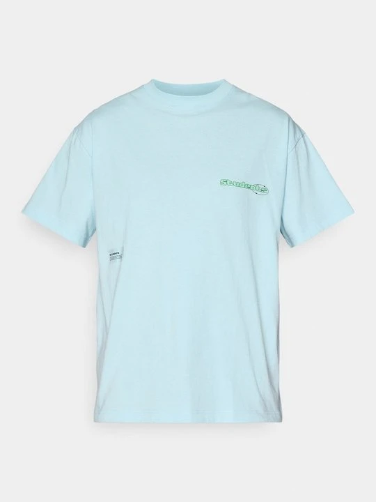 Zdjęcie produktu T-shirt z nadrukiem Students jasnoniebieski melanż