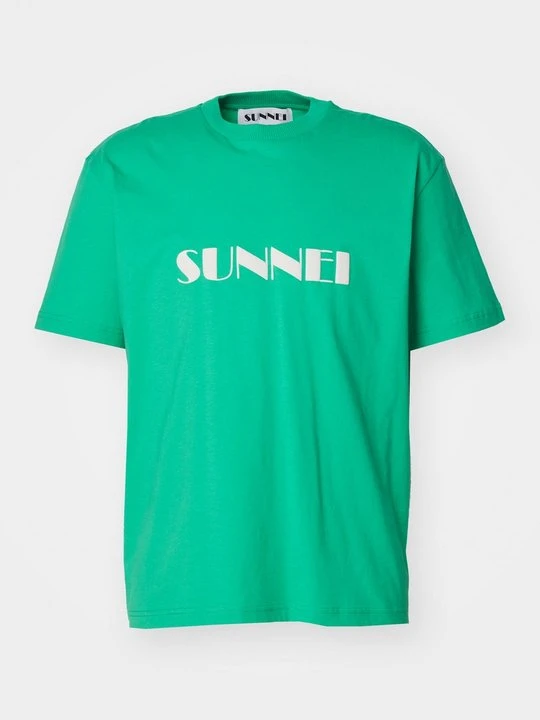 Zdjęcie produktu T-shirt z nadrukiem Sunnei zielony